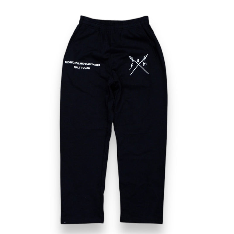 Protector and Maintainer 'Built Tough' Sweats (Black/White)