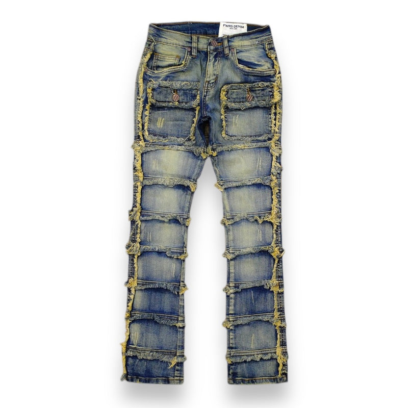 FWRD Kids 'Patchwork' True Stacked Denim (Lt. Tint) FW-33958/ LK