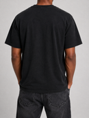 Cookies Black Pearl SS Box Knit T-Shirt in black, front view showing the classic fit and minimal branding on smooth fabric.