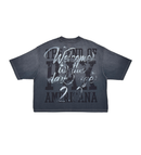 Rare Peace 'Tears Of Christ' Oversized Cropped T-shirt (BK. Black) RT5020 - FRESH N FITTED