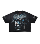 Rare Peace 'Tears Of Christ' Oversized Cropped T-shirt (BK. Black) RT5020 - FRESH N FITTED