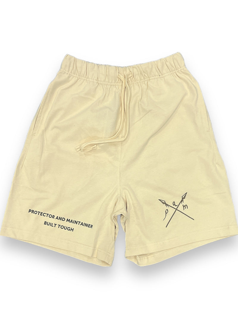 Protector and Maintainer 'Built Tough' Shorts (Cream & Mud) - FRESH N FITTED-2 INC