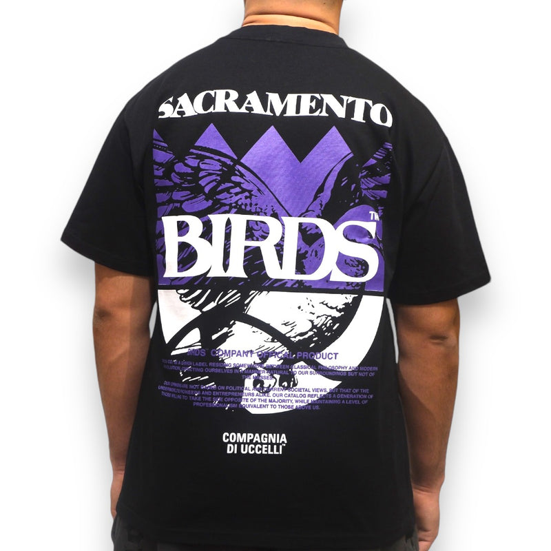 Birds "King" Black Ultra-Premium Oversized S/S Box T-Shirt