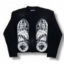 Black Pike 'Blessed Saint' Cropped Tapestry Crewneck (Black) FB1510 - FRESH N FITTED