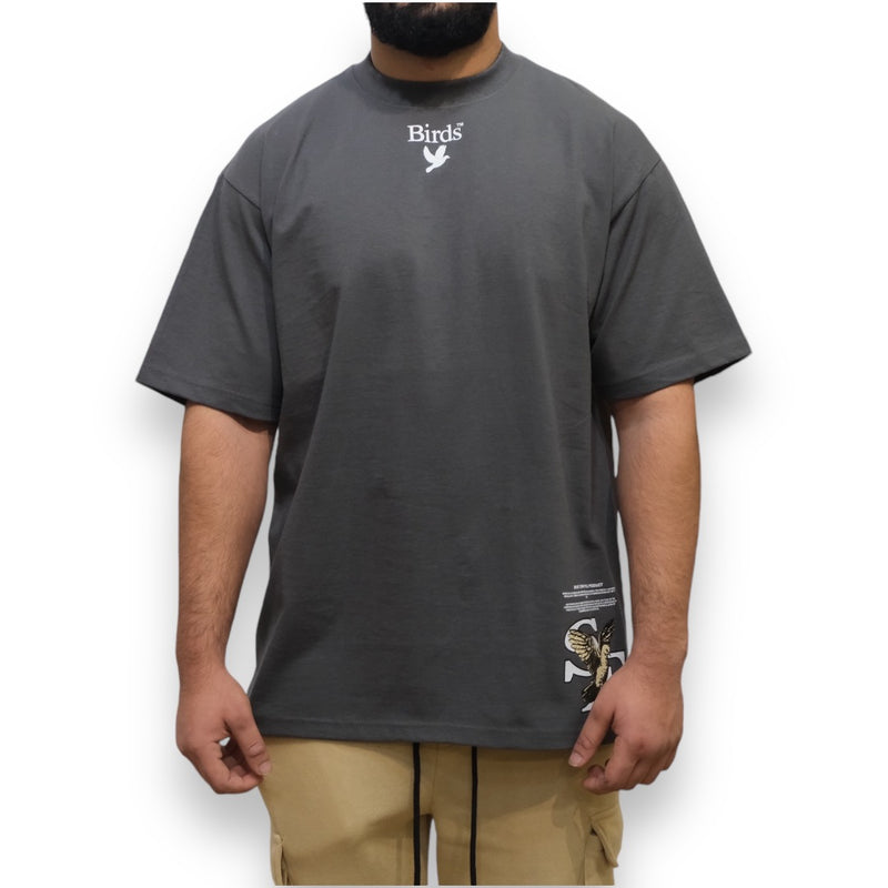 Birds "Niner" Charcoal Ultra-Premium Oversized S/S Box T-Shirt