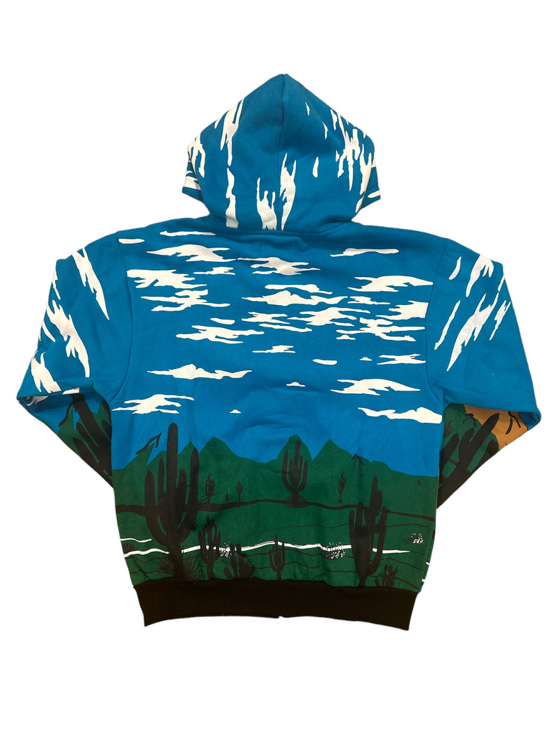 First Row 'Mountain' Zip Up Hoodie - Fresh N Fitted Inc