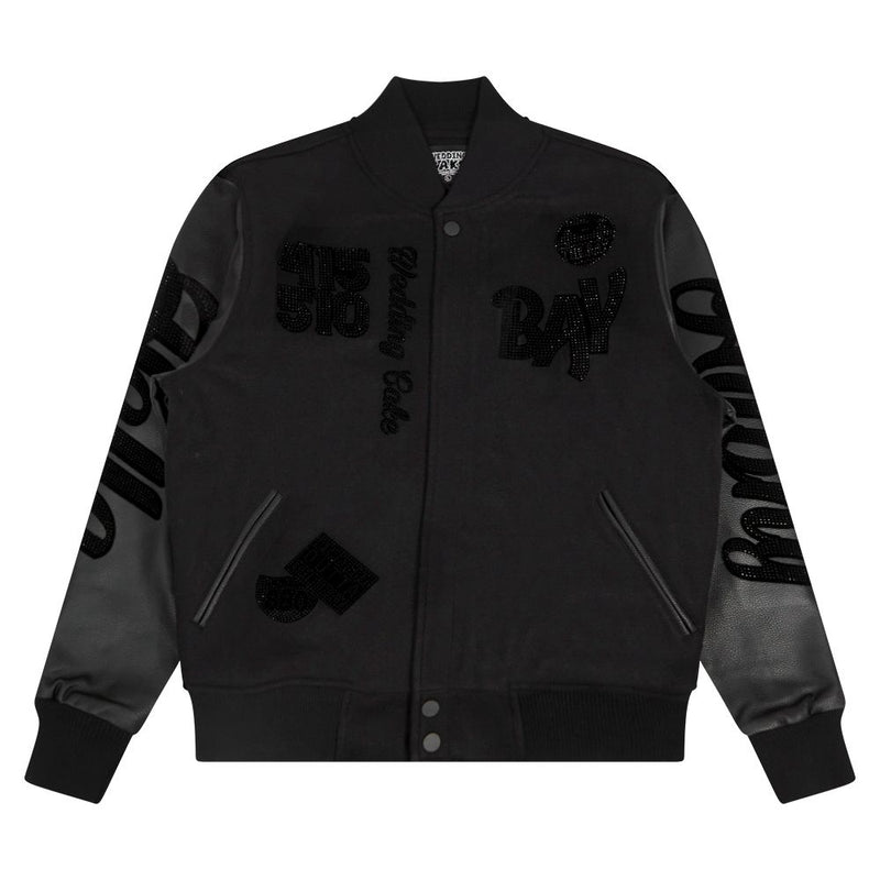 Wedding Cake 'Bay Area' Varsity Jacket (Jet Black) WC6971037