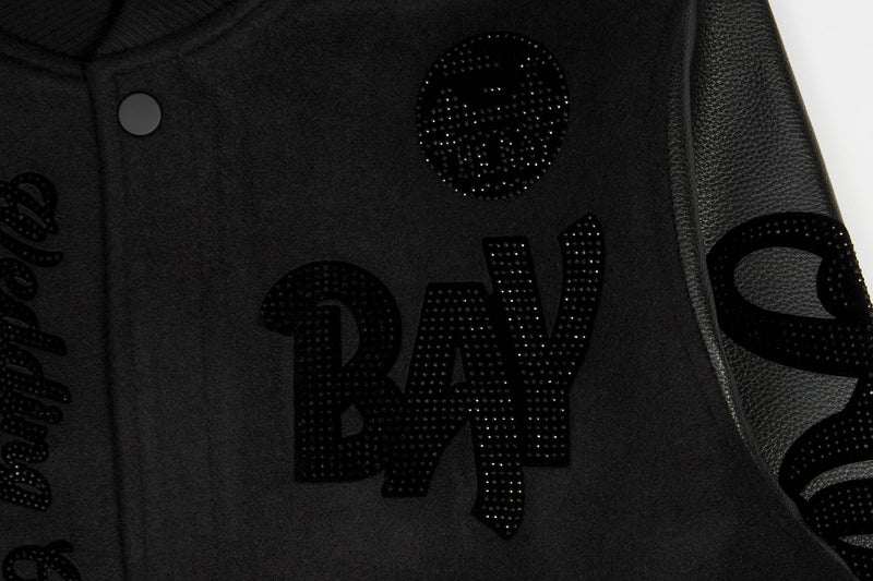 Wedding Cake 'Bay Area' Varsity Jacket (Jet Black) WC6971037