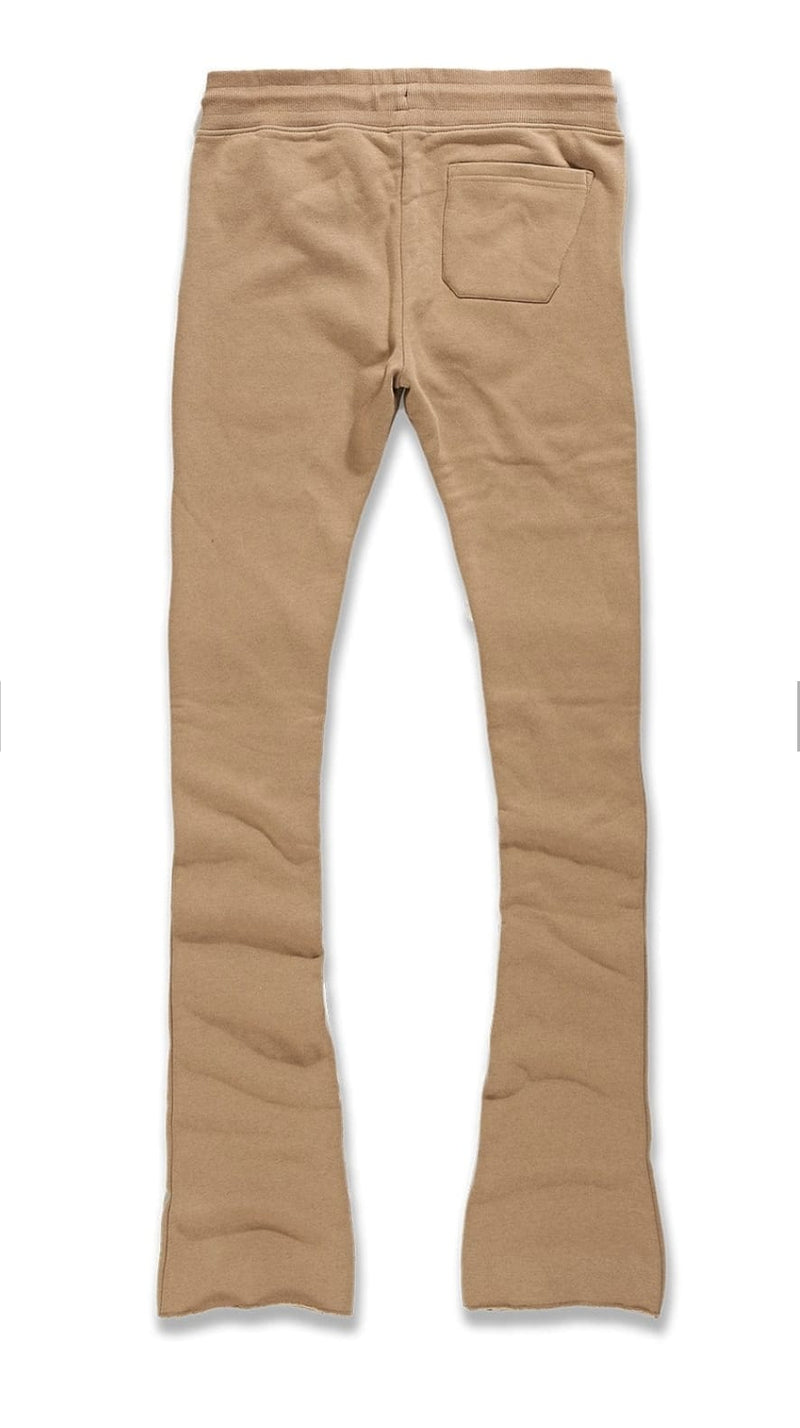 Jordan Craig Uptown Flare Stacked Sweat Pants (Mocha) 8821L - Fresh N Fitted Inc