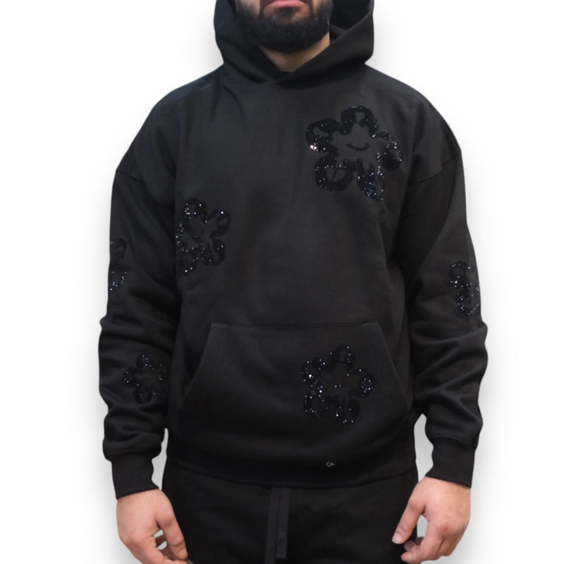 Roku Studio 'Tear Drip' Rhinestones Hoodie (Black)