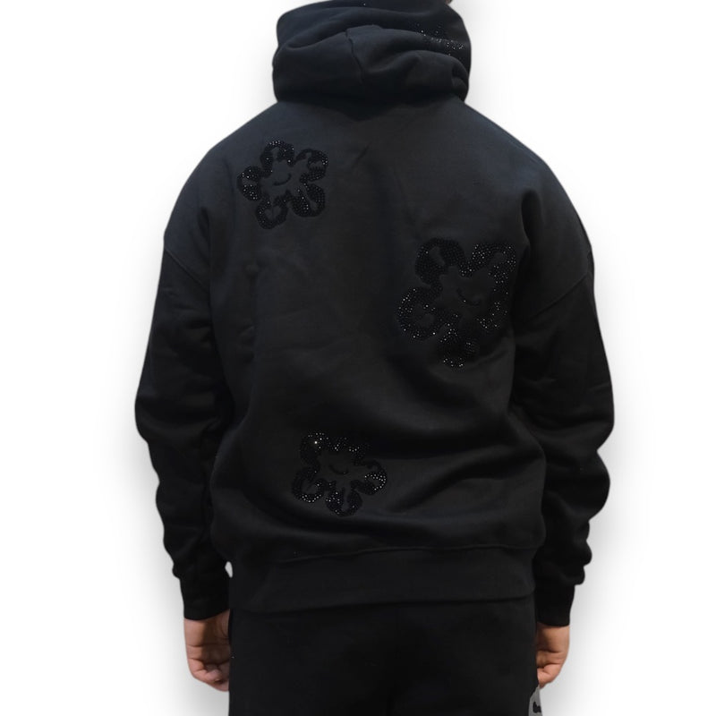 Roku Studio 'Tear Drip' Rhinestones Hoodie (Black)