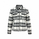 Copper Rivet Brushed Flannel Jacket With Pearl Embroidery(Black) 535001 - FRESH N FITTED