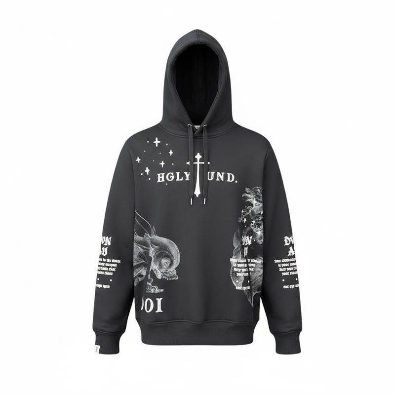 Highly Undrtd 'Divine Aura' Hoodie (Black) UF5603 - FRESH N FITTED