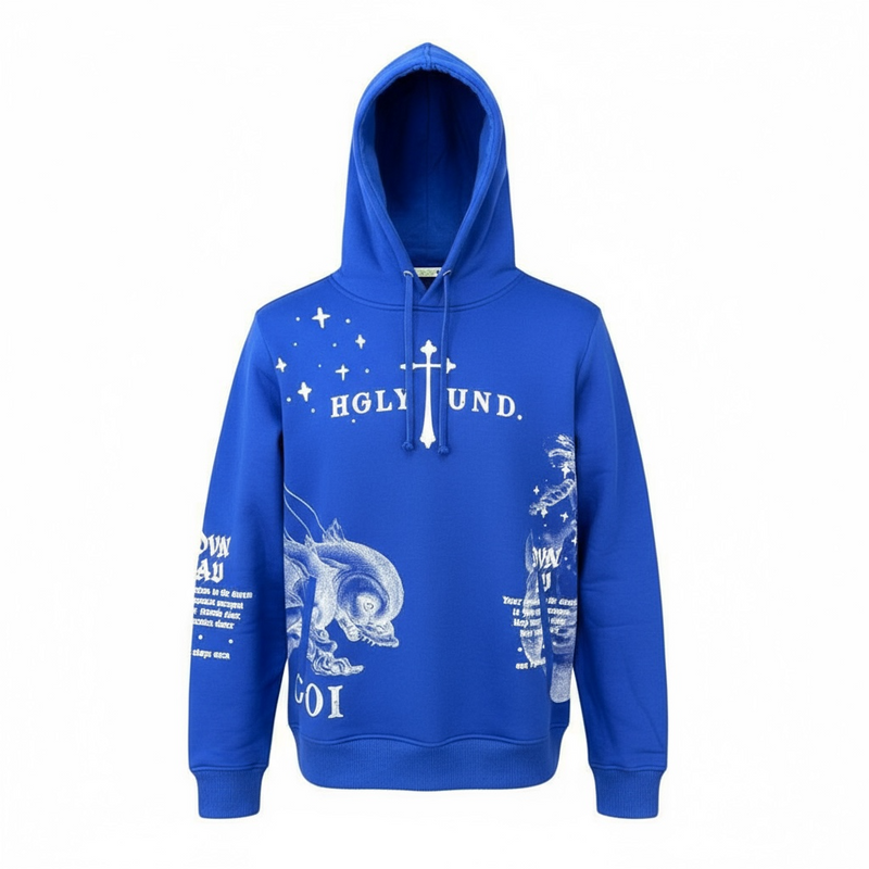 Highly Undrtd 'Divine Aura' Hoodie (Royal) UF5603 - FRESH N FITTED