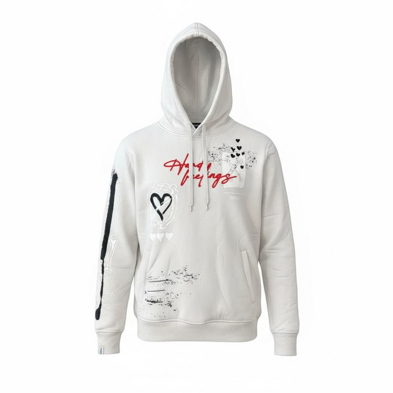 Highly Undrtd 'Fake Love' Hoodie (Cloud) UF5607 - FRESH N FITTED