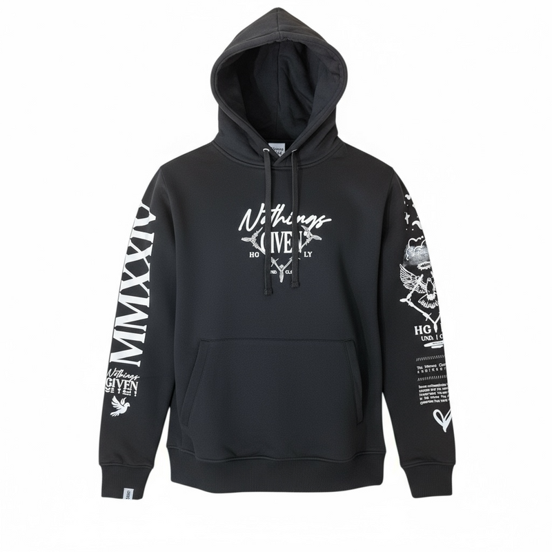 Highly Undrtd 'Given' Hoodie (Black) UF5601 - FRESH N FITTED