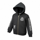 Highly Undrtd Kids 'Above All' Rhinestone Zip Up Hoodie (Black) UF5604K - FRESH N FITTED