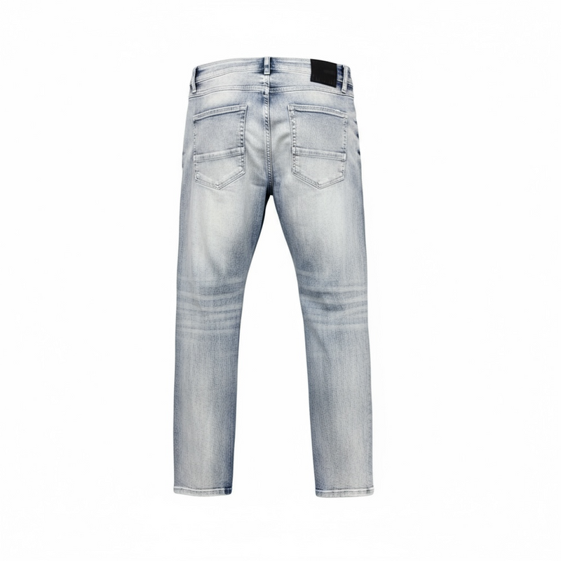 Spark Slim Fit Stretch Denim (Blue Sand) S4403 - FRESH N FITTED