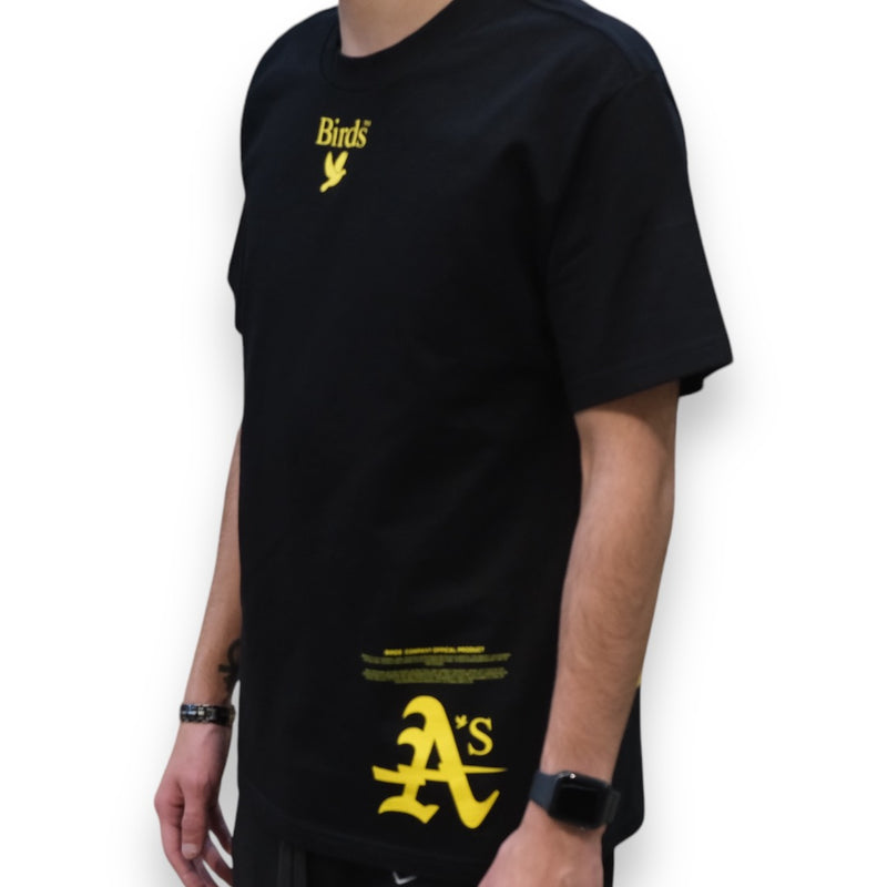 Birds "Athletic" Black Ultra-Premium Oversized S/S Box T-Shirt