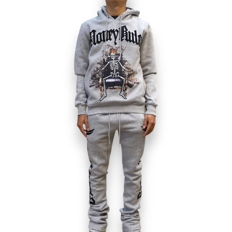 Roku Studio 'Money Rules' Hoodie (Grey)