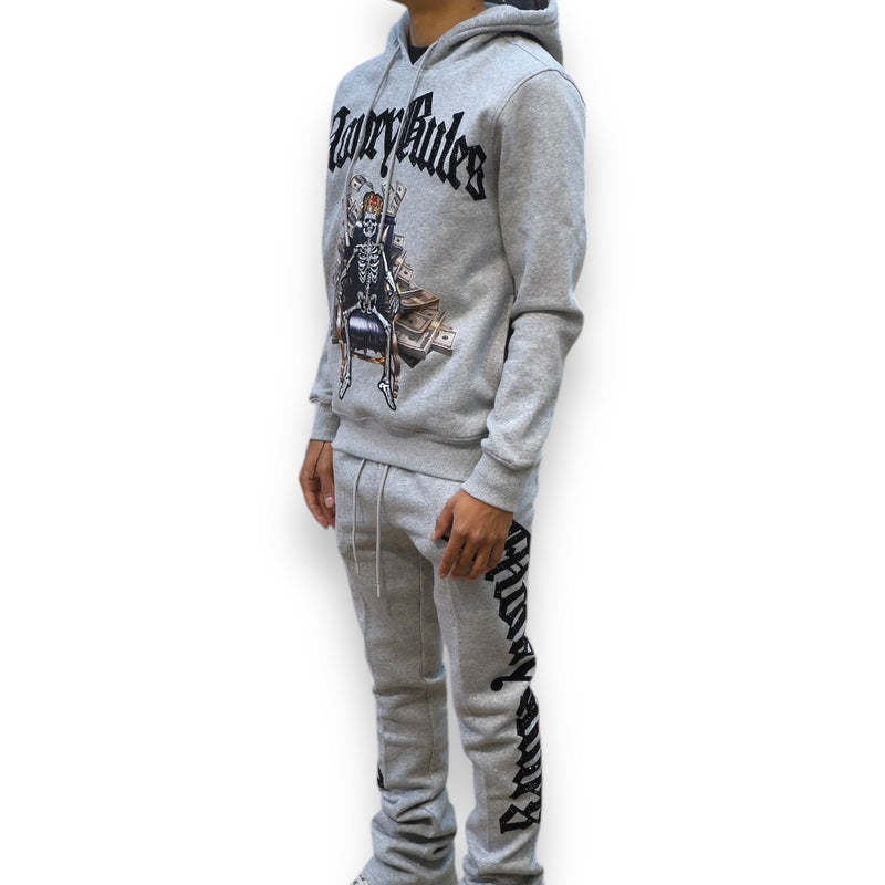 Roku Studio 'Money Rules' Hoodie (Grey)