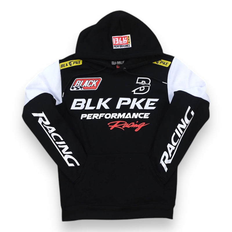 Black Pike 'Black Pike Racing' Cut & Sew Hoodie (Black) FB2442