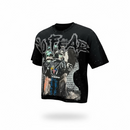 BKYS 'No Fear' Cropped Rhinestone T-Shirt (Black) T1385 - FRESH N FITTED