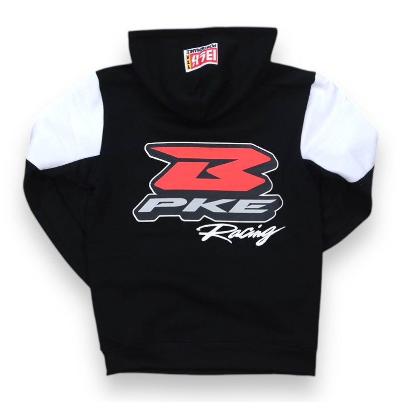 Black Pike 'Black Pike Racing' Cut & Sew Hoodie (Black) FB2442