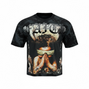 BKYS 'Faith' Cropped Rhinestone T-Shirt (Black) T13857 - FRESH N FITTED