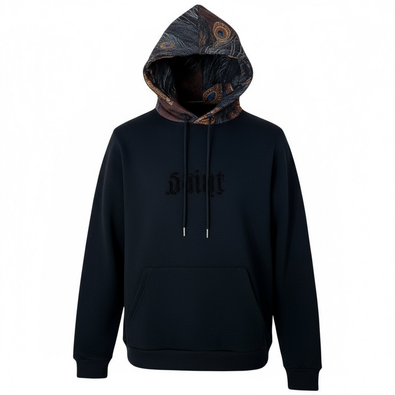 Black Pike 'Saint Native Skull' Tapestry Hoodie (Black) FB2550 - FRESH N FITTED
