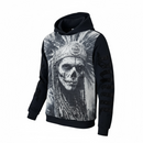 Black Pike 'Saint Skull' Tapestry Hoodie (Black) FB2554 - FRESH N FITTED
