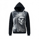 Black Pike 'Saint Skull' Tapestry Hoodie (Black) FB2554 - FRESH N FITTED