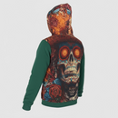 Black Pike 'Saint Skull Candy' Tapestry Hoodie (Green) FB2553 - FRESH N FITTED