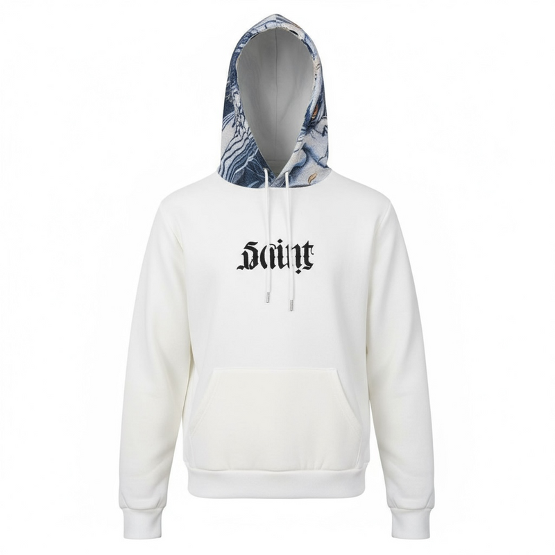 Black Pike 'Saint Oni' Tapestry Hoodie (Natural) FB2552 - FRESH N FITTED