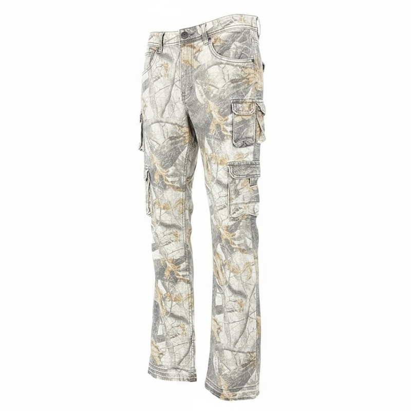 Kind Red Essential Camo Stacked Pants (Snow Fall Camo) KD2045B - FRESH N FITTED