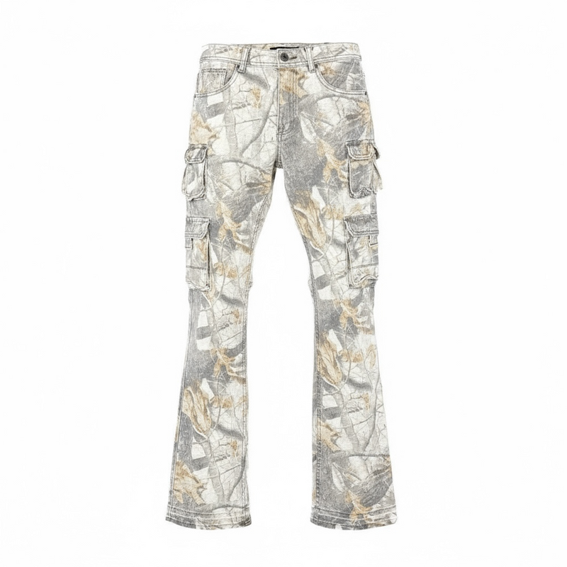 Kind Red Essential Camo Stacked Pants (Snow Fall Camo) KD2045B - FRESH N FITTED