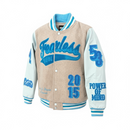Rebel Minds Kids 'Fearless Soul' Melton Varsity Jacket (H.Grey) 852-B561 - FRESH N FITTED
