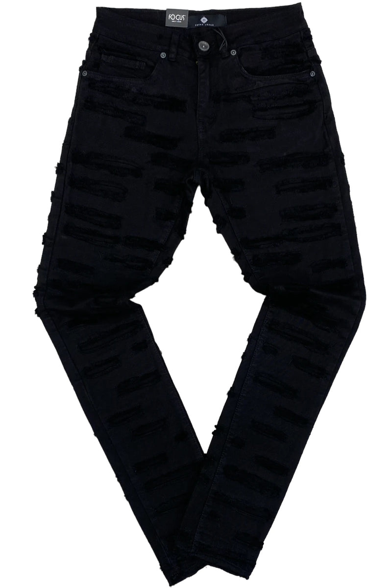 Focus Debris Stacked Denim - Fresh N Fitted Inc