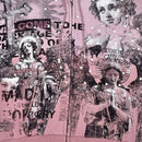 Rare Peace 'Mad World' Oversized Rhinestone Cropped Hoodie (Dust Pink) RK5043