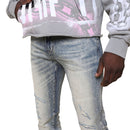 Smoke Rise 'All Rhinestone' Stacked Flare Denim (Mojave Blue) JP25536