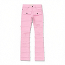 FWRD static layer stacked denim pink FW-330044 front view