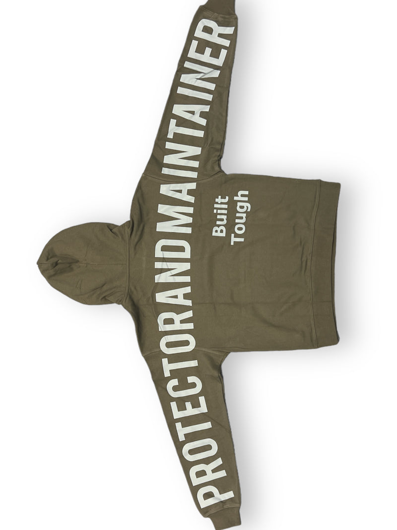 Protector and Maintainer 'Rated R' French Terry Pullover Hoodie (Olive)