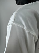 Inner Peace Wings Of Power Oversized Cropped T-Shirt (White)