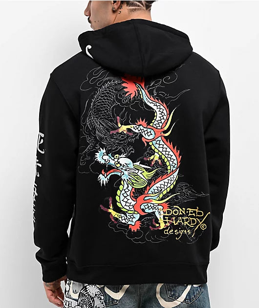 Ed Hardy 'Dragon' Hoodie (Black) EHM1300-67