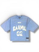 KML 'STRESS' Boxy Vintage Wash T-Shirt (Carolina Blue)