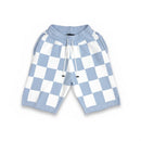 George V 'Knited' Shorts (Blue/White) GV2901 - FRESH N FITTED