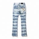 FWRD 'Patchwork True Stacked Denim' FW-33958A (Ice Blue) - FRESH N FITTED