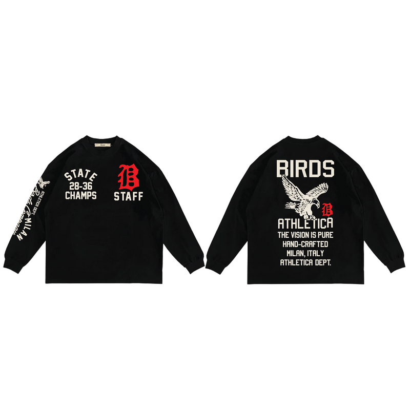 Birds "State Champs" Oversized Ultra-Premium Box Long Sleeve Shirt