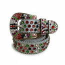Post Human Multi Color Rhinestone Belt - FRESH N FITTED