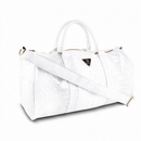 Mint 'Crocodile' Duffle Bag (White) - FRESH N FITTED